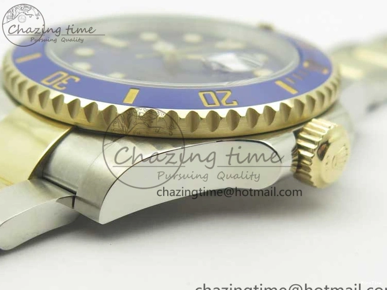 MiroTime 0410 Affordable Submariner 116613 LB Noob 1:1 Best Edition YG Wrapped Bezel Blue Dial on SS YG Bracelet A2836 V 3413